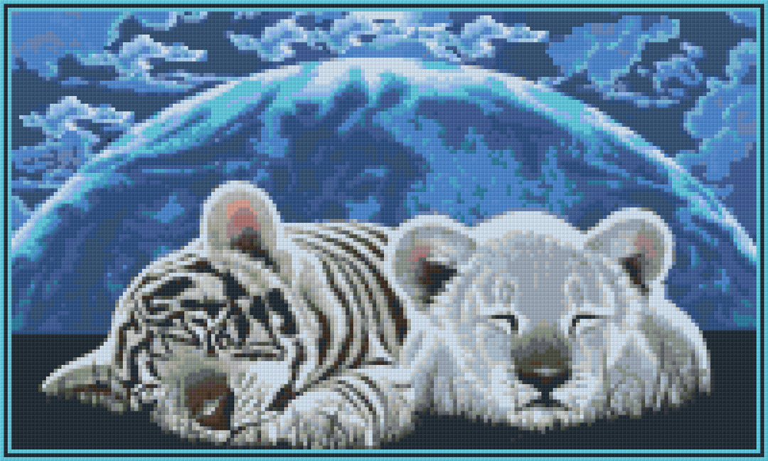 The World Sleeps Twelve [12] Baseplate PixelHobby Mini-mosaic Art Kit image 0